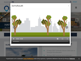 'kayseriulasim.com' screenshot