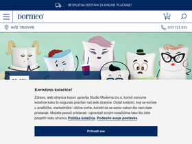 'dormeo.ba' screenshot