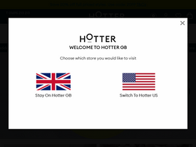 'hotter.com' screenshot