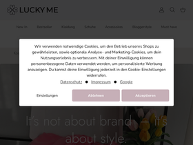 Luckyme Online homepage screenshot