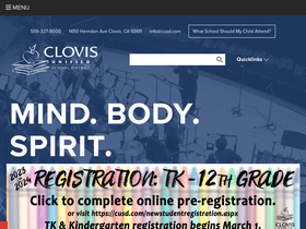 'clovisusd.k12.ca.us' screenshot