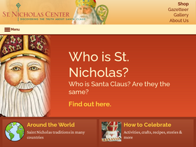 'stnicholascenter.org' screenshot