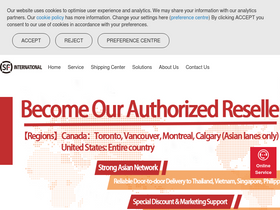 'sf-international.com' screenshot