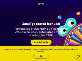 'spins.lv' screenshot