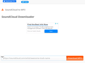 'soundcloudmp3.org' screenshot