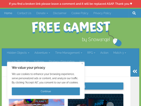 'freegamest.com' screenshot