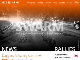 'mopedarmy.com' screenshot