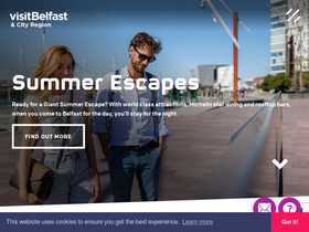 'visitbelfast.com' screenshot