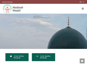 'madinahmasjid.ca' screenshot