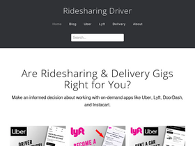 'ridesharingdriver.com' screenshot