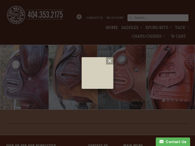 Fine Western Saddles homepage screenshot