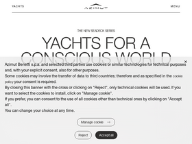 'azimutyachts.com' screenshot