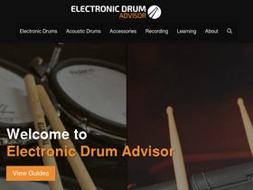 'electronicdrumadvisor.com' screenshot