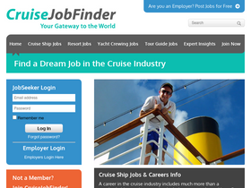 'cruisejobfinder.com' screenshot
