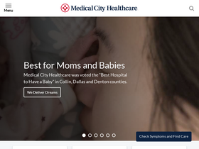 'medicalcityhealthcare.com' screenshot