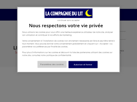 'lacompagniedulit.com' screenshot