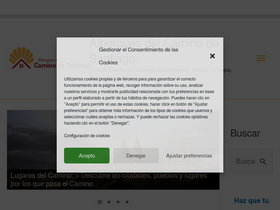 'alberguescaminosantiago.com' screenshot