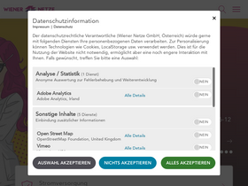 'wienernetze.at' screenshot