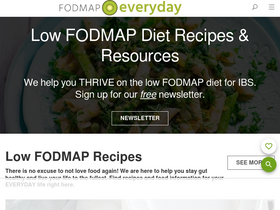 'fodmapeveryday.com' screenshot