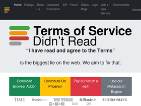'tosdr.org' screenshot