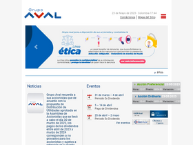 'grupoaval.com' screenshot