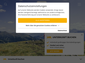 'zillertalarena.com' screenshot