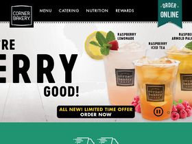 'cornerbakerycafe.com' screenshot