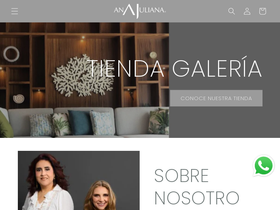 ajanajuliana.com homepage screenshot