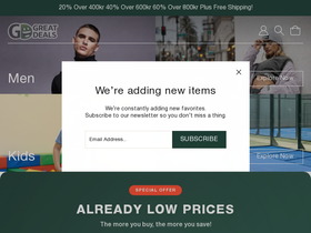 Greatdeals homepage screenshot