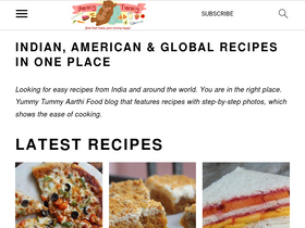'yummytummyaarthi.com' screenshot