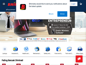 'bhinneka.com' screenshot