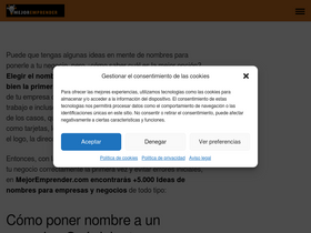 'mejoremprender.com' screenshot