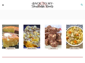 'backtomysouthernroots.com' screenshot