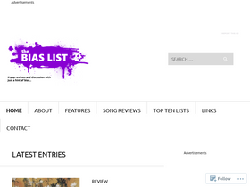 'thebiaslist.com' screenshot