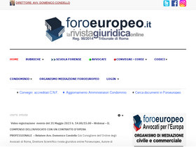 'foroeuropeo.it' screenshot