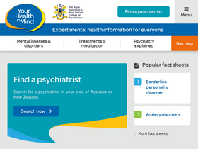 'yourhealthinmind.org' screenshot