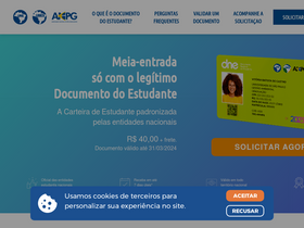 'documentodoestudante.com.br' screenshot