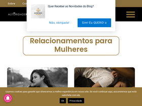 'autoridadefeminina.com.br' screenshot