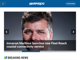'marinelog.com' screenshot