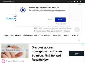 'worldscholarshipvault.com' screenshot