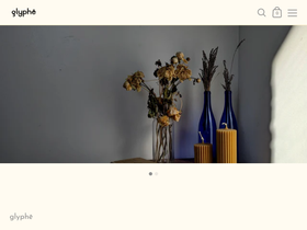 glyphecandle.com homepage screenshot
