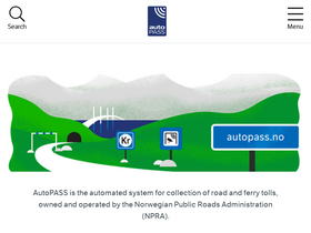 'autopass.no' screenshot