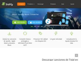 'sidify.es' screenshot