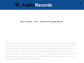 'publicrecords.site' screenshot