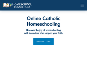 'homeschoolconnections.com' screenshot