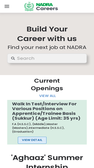 careers.nadra.gov.pk