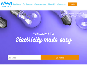 'cirroenergy.com' screenshot