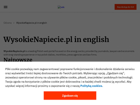 'wysokienapiecie.pl' screenshot