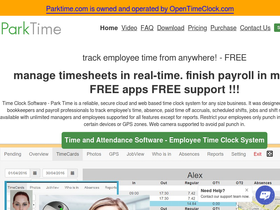 'parktime.com' screenshot