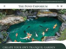 thepondemporium.co.uk homepage screenshot